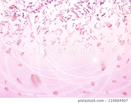 Beautiful cherry blossom background 119884907