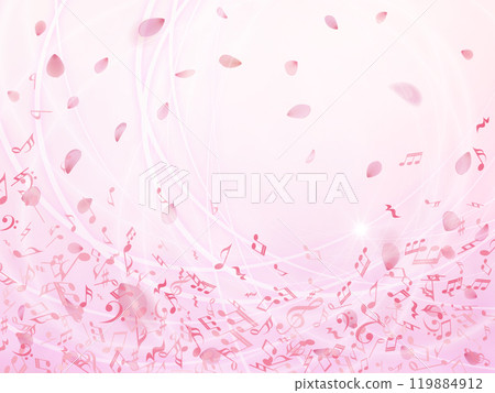 美麗的櫻花背景 119884912