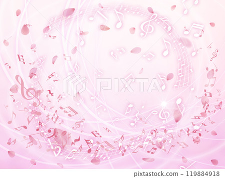 美麗的櫻花背景 119884918