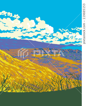 Summit of Diamond Head Crater in Hawaii USA WPA Poster Art Summit of Diamond Head Crater in Hawaii USA WPA Poster Art 119885153