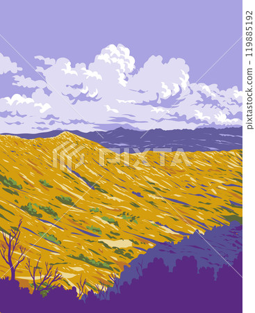 Summit of Diamond Head Crater in Hawaii USA WPA Poster Art Summit of Diamond Head Crater in Hawaii USA WPA Poster Art 119885192