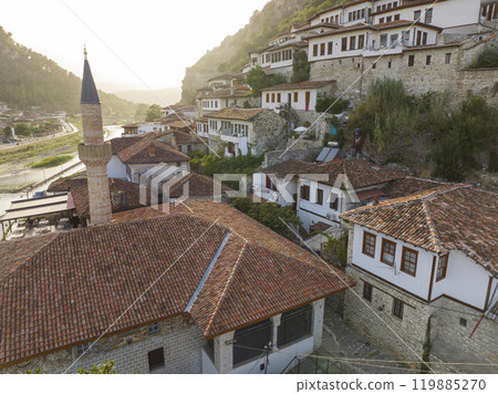 Historic city of Berat in Albania, World Heritage Site by UNESCO Historic city of Berat in Albania, World Heritage Site by UNESCO 119885270