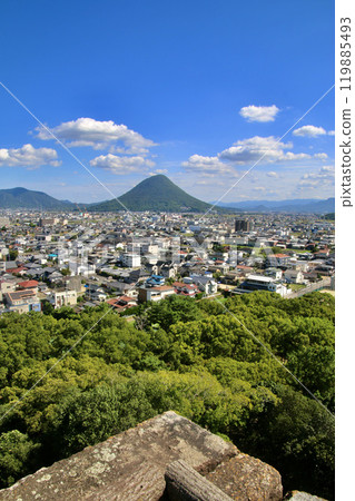 從飯野山東部丸龜城眺望（香川縣丸龜市） 119885493