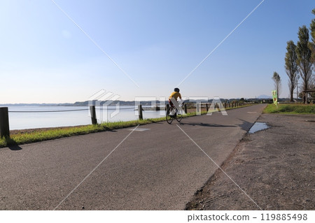 Beautiful Lake Kasumigaura 119885498