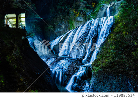 Ibaraki Fukuroda Falls Autumn leaves illumination 119885534