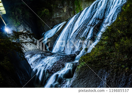 Ibaraki Fukuroda Falls Autumn leaves illumination Ibaraki Fukuroda Falls Autumn leaves illumination 119885537