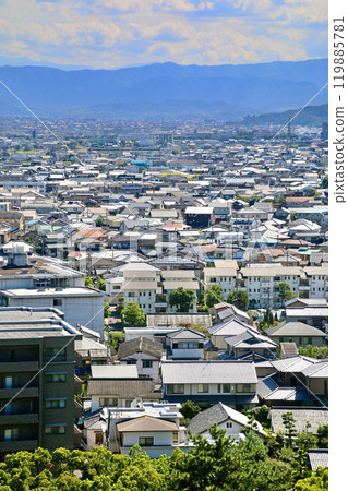 View from Marugame Castle, South, Sanuki Plain (Marugame City, Kagawa Prefecture) 119885781