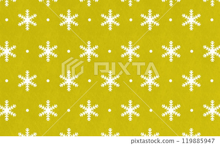 雪花圖案（黃色） 119885947