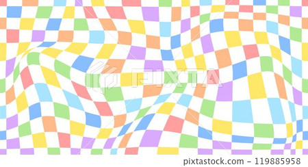 Psychedelic checkerboard rainbow 119885958