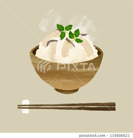 Matsutake mushroom rice 119886021
