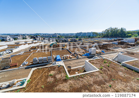 Large-scale land development on high ground: Housing development 119887174