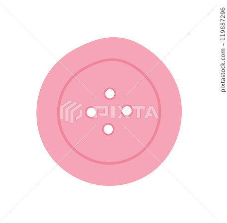 Embroidery button icon, cartoon dressmaking supplies object, hand drawn sewing accessories illustration, vector tailor craft tool design, flat embroidery decoration element, Embroidery button icon, cartoon dressmaking supplies object, hand drawn sewing accessories illustration, vector tailor craft tool design, flat embroidery decoration element, 119887296