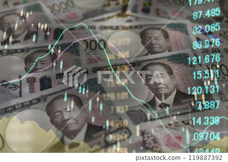 商業形象金融圖與新日本紙幣 119887392