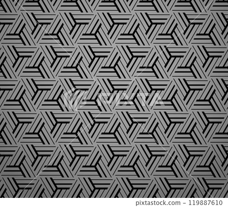 Abstract geometric pattern. A seamless vector background. Gray and black ornament. Graphic modern pattern. Simple lattice graphic design 119887610