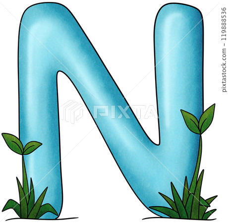 The blue alphabet N has small trees 119888536