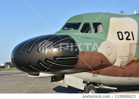 Japan Air Self-Defense Force EC-1 Iruma Air Show 2024 Nicknamed the Platypus because the front of the jamming device protrudes 119888623