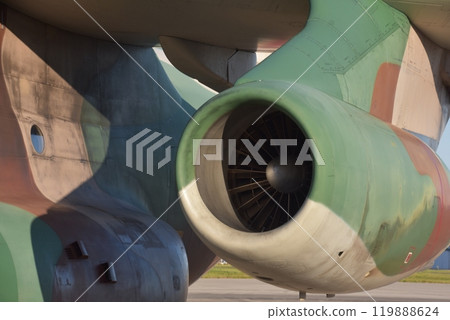 Japan Air Self-Defense Force EC-1 Iruma Air Show 2024 Left engine up 119888624