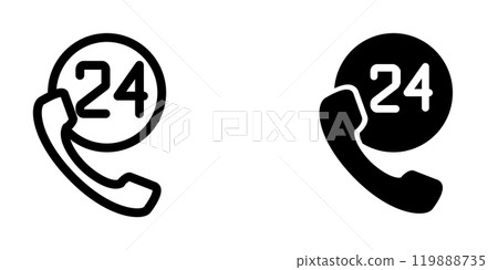 Illustration Vector graphic of telephone icon template 119888735