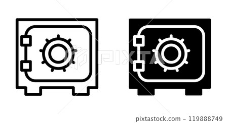 Illustration Vector graphic of safe box icon template 119888749
