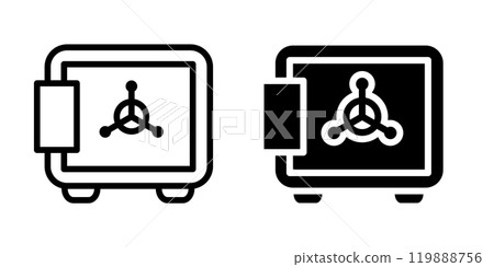 Illustration Vector graphic of safe box icon template 119888756