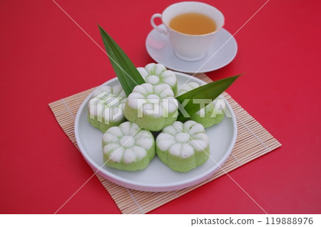 Kue Putu Ayu is one of the traditional wet cakes that have a soft texture.  119888976