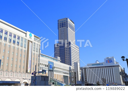 Sapporo Station South Exit Daimaru, Station Building and JR Tower 119889022