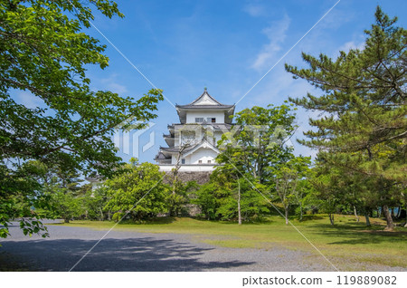 初夏的伊賀上野城（三重縣伊賀市） 119889082