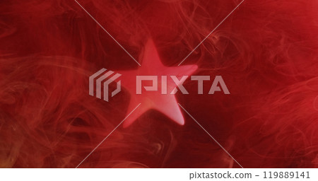 Star mist. Paint splash. Red color ink water splash underwater smoke cloud floating abstract art background. Star mist. Paint splash. Red color ink water splash underwater smoke cloud floating abstract art background. 119889141