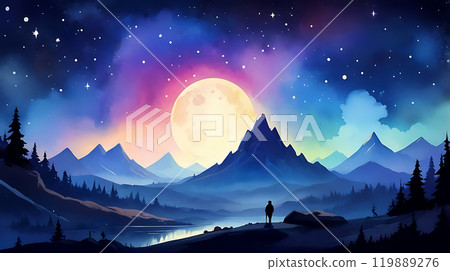 Nature background, watercolor style Nature background, watercolor style 119889276