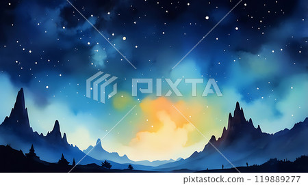 Nature background, watercolor style Nature background, watercolor style 119889277