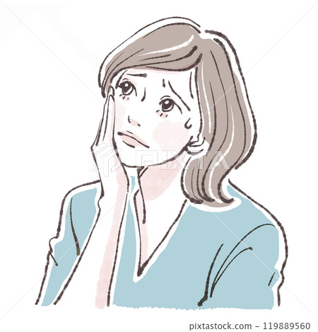 婦女和女孩插畫素材 婦女和女孩插畫素材 119889560