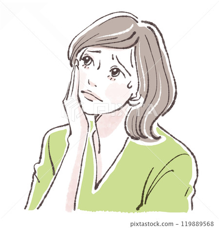 Illustration material of women and girls 119889568