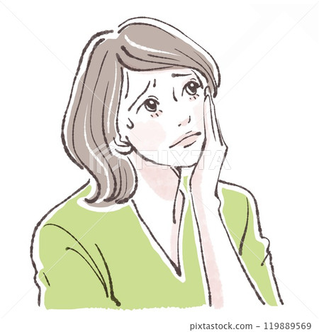 Illustration material of women and girls 119889569