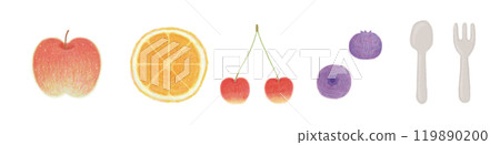 各種水果手繪插圖集 各種水果手繪插圖集 119890200