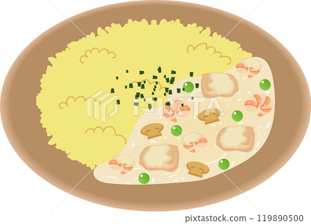 Curry pilaf with cream sauce 119890500