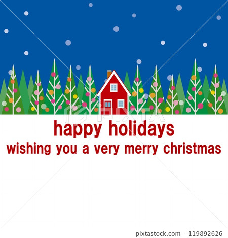 節日快樂 節日快樂 聖誕雪景 119892626