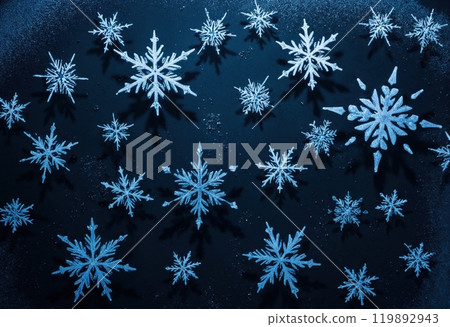 Christmas snowflake crystals. 119892943