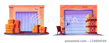 Modern self storage units 119894584