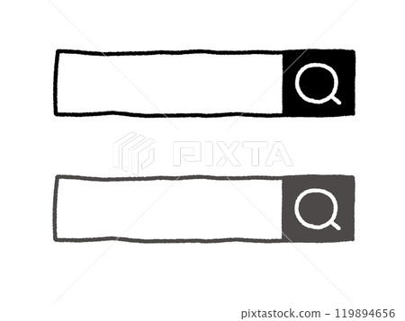 A set of cute hand-drawn search bars Search window 119894656