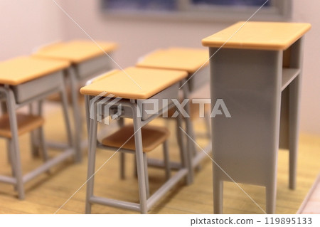 School desks and chairs image 119895133