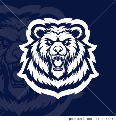 Angry bear mascot esport logo character 119895723