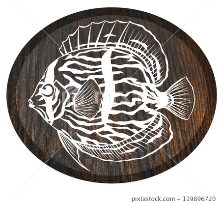 時尚觀賞魚七彩的剪圖 119896720