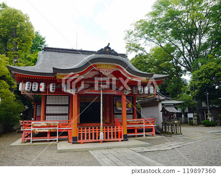 京都府福知山市禦靈神社的正殿，供奉明智光秀。 119897360