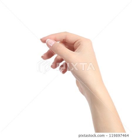 Woman hand holding some like a blank card 119897464