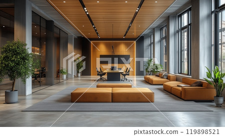 Modern Office Interior Design with Natural Elements 119898521