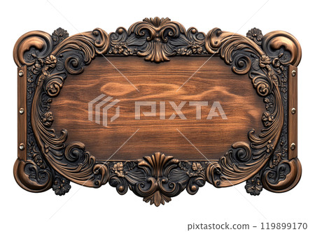 A round, ornate wooden frame with intricate carvings, perfect for adding a touch of elegance to your designs. A round, ornate wooden frame with intricate carvings, perfect for adding a touch of elegance to your designs. 119899170