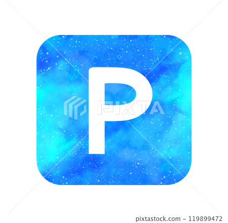 Light blue starry sky | Simple P mark Light blue starry sky | Simple P mark 119899472