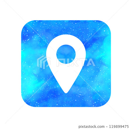 淺藍色星空|地圖圖標 119899475