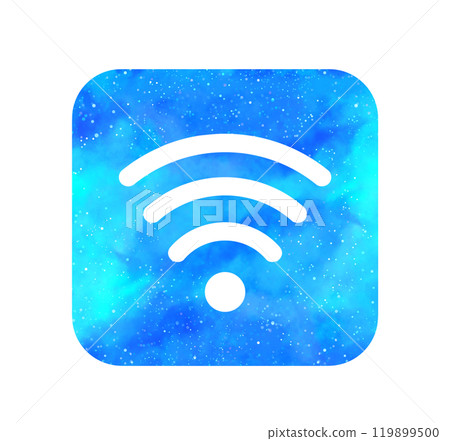淺藍色星空| Wi-Fi 圖標 119899500