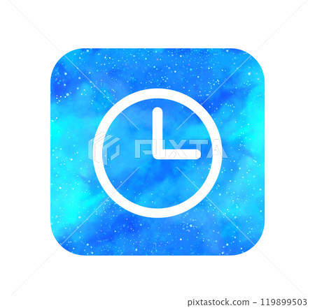 Light blue starry sky | Clock icon Light blue starry sky | Clock icon 119899503